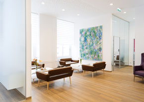 Wartezimmer, Wunschkind Klinik Wien Dr. Brunbauer
